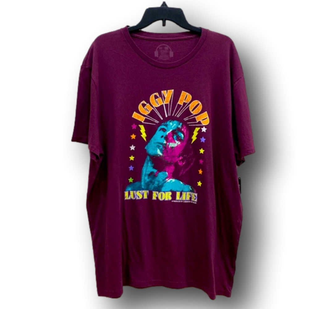 Iggy Pop "Lust For Life" Graphic T-Shirt - Size Extra Extra Large XXL - NWT - Picture 1 of 3
